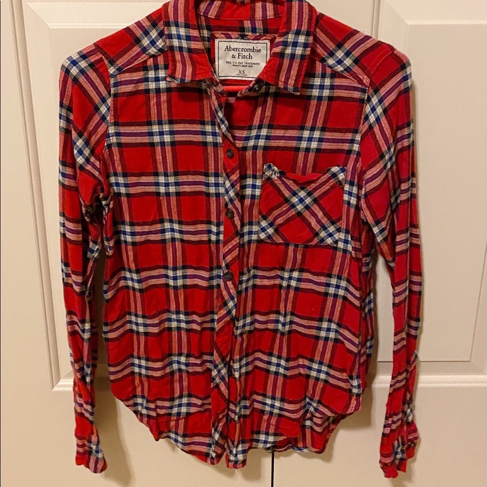 Abercrombie and Fitch Plaid Flannel Shirt